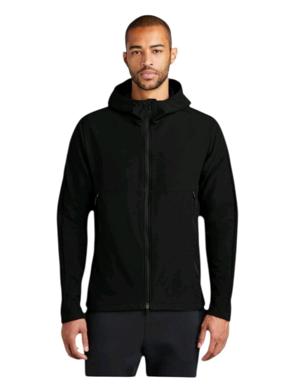 Nike Golf Mens Black Softshell Water Repellent Hooded Jacket Small